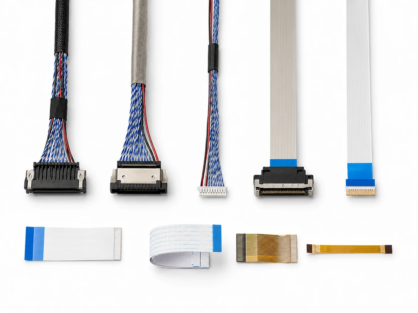LVDS, FFC, FPC ve şerit kablo grupları